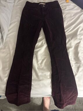 Levi's High Rise Burgundy Corduroy Bootcut
Jeans - Size 26